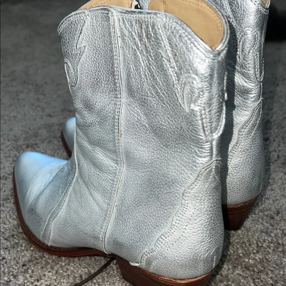 Free People Women's Silver Ankle Boots - Picture 10 of 10